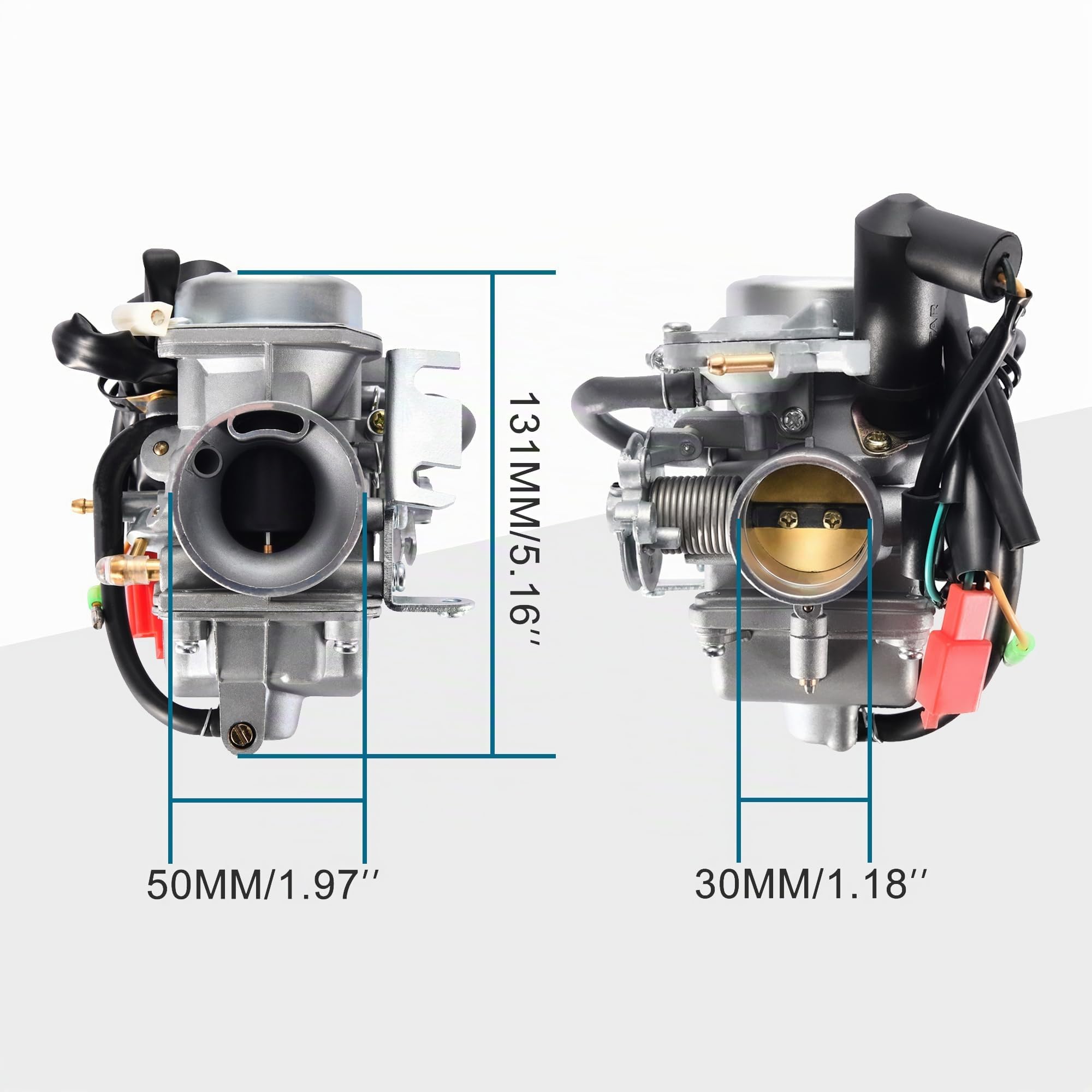 GOOFIT Carburador Reemplazo para Roketa Sunl BMS Lance Xinyue 250cc 260cc Scooter Go Kart