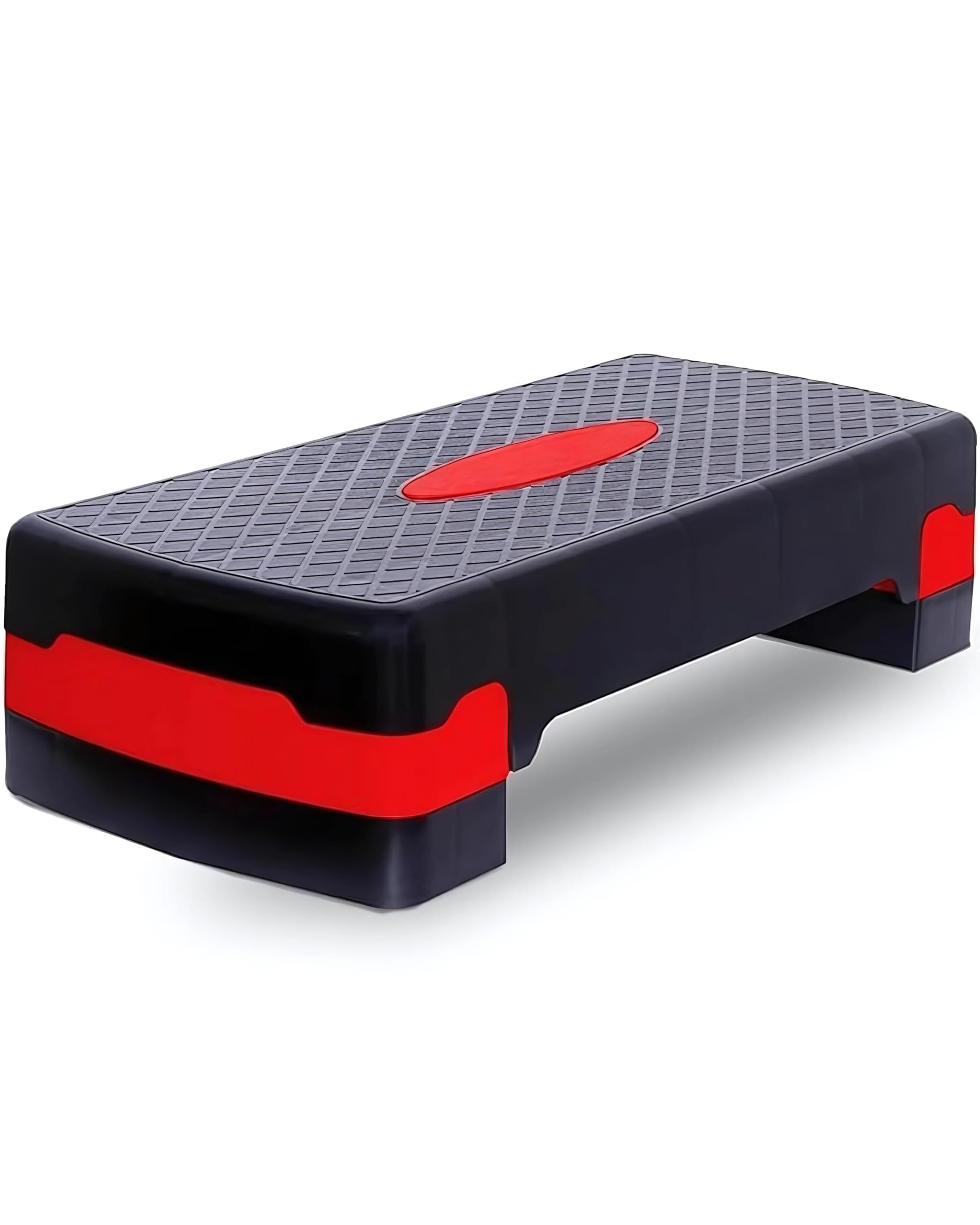 GYMNAZIO DYNAMIZ Aerobics Stepper Adjustable Home Gym Exercise Fitness Stepper Adjustable Height, Supports up to 225 kg, Compact & Portable, Ideal for Cardio, Strength Training & Pilates (Red)-picture-31