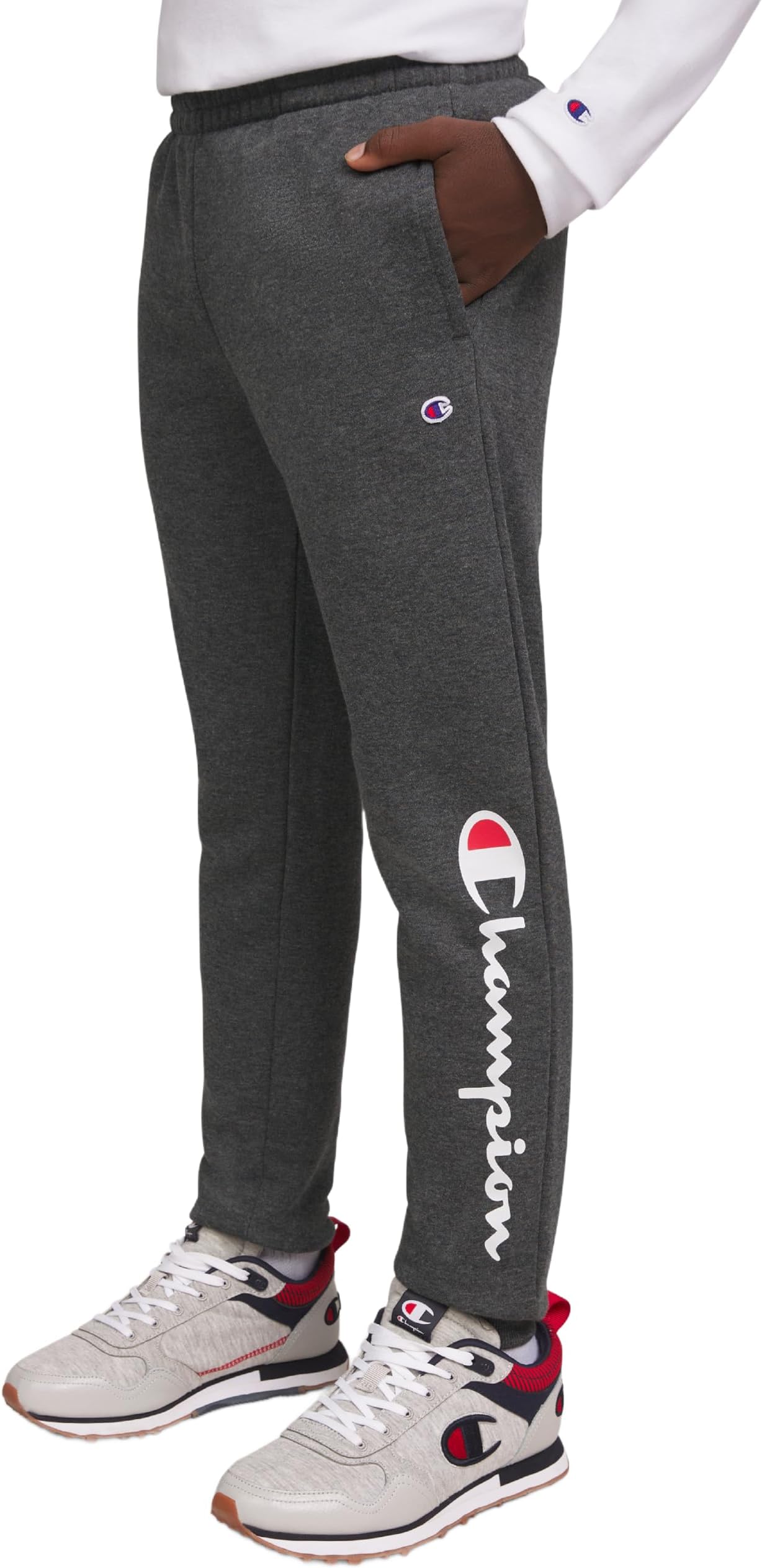 Champion Boys Sweatpant Heritage Collection Slim Fit Brushed Fleece Boys Joggers for Kids