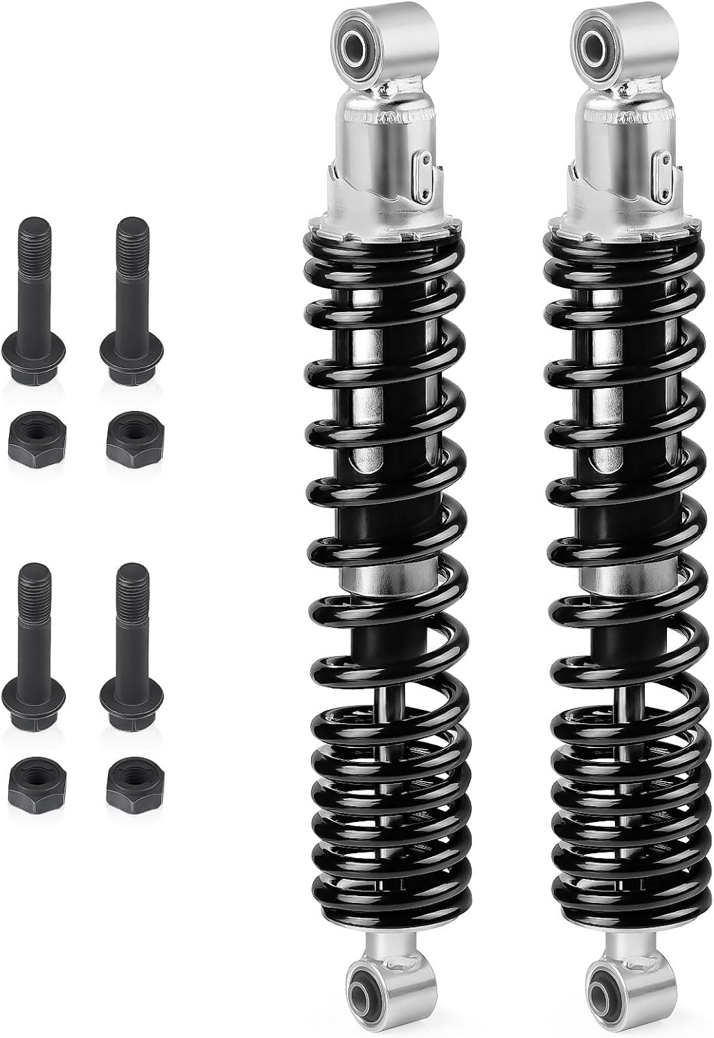 3GG-23350-20-36 Front Shocks Absorber Black Spring & Bolt lock Nut For Yamaha Banshee 350 YFZ350 1987-2006 90105-10388-00