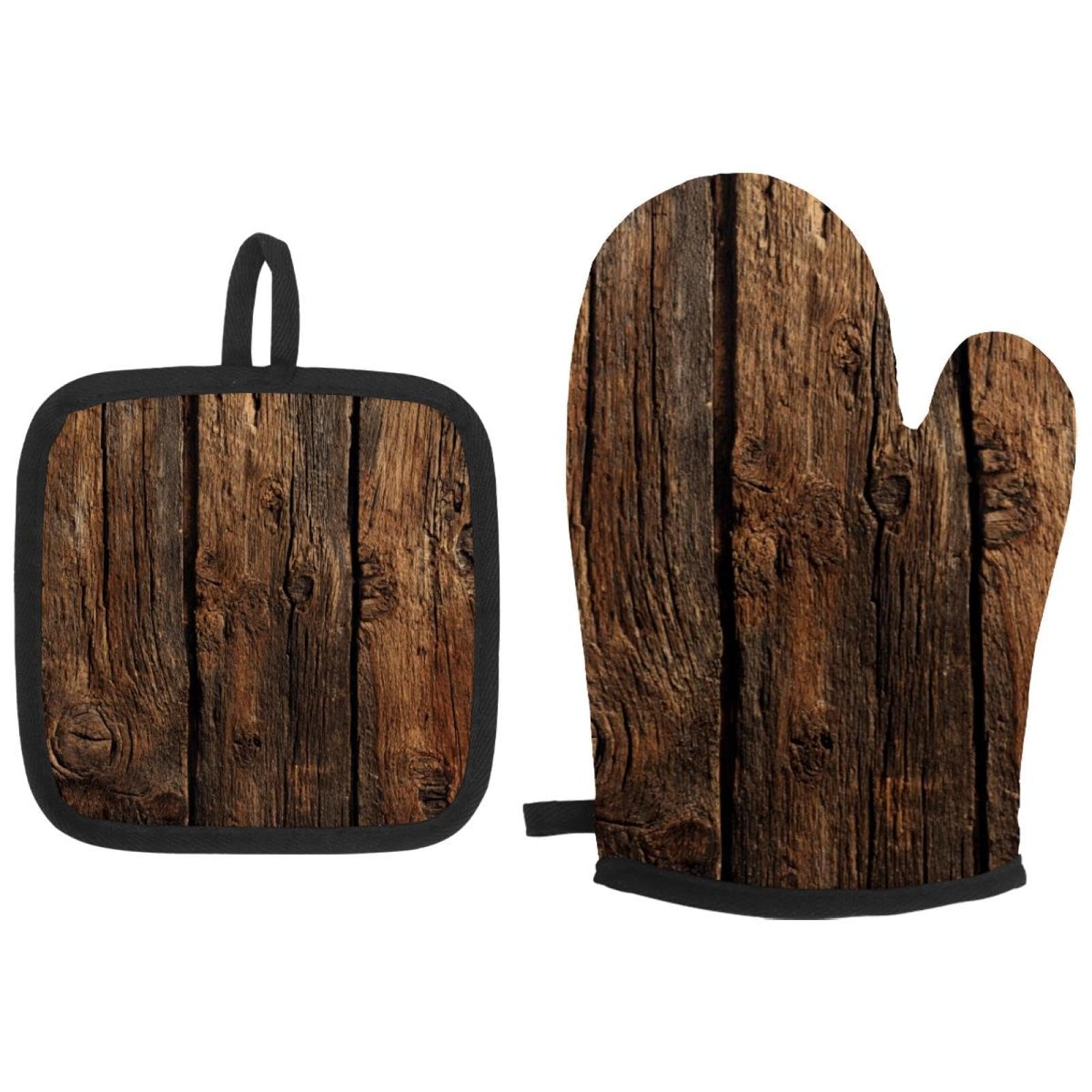Maniques vintage en bois marron, le cadeau idéal pour une femme
