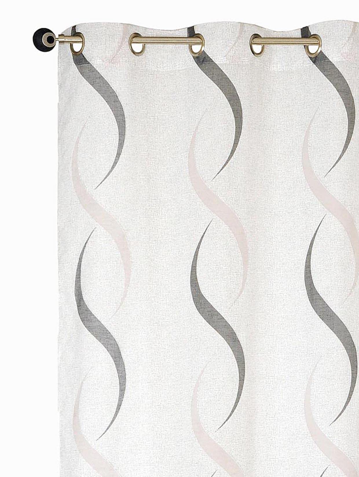 Atout Ciel Eyelet Curtain 140 x 240 cm Grey Ready to Hang