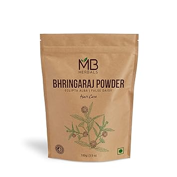 MB Herbals Pure Bhringraj 100g I 100% Pure Bhringaraj Eclipta alba Powder