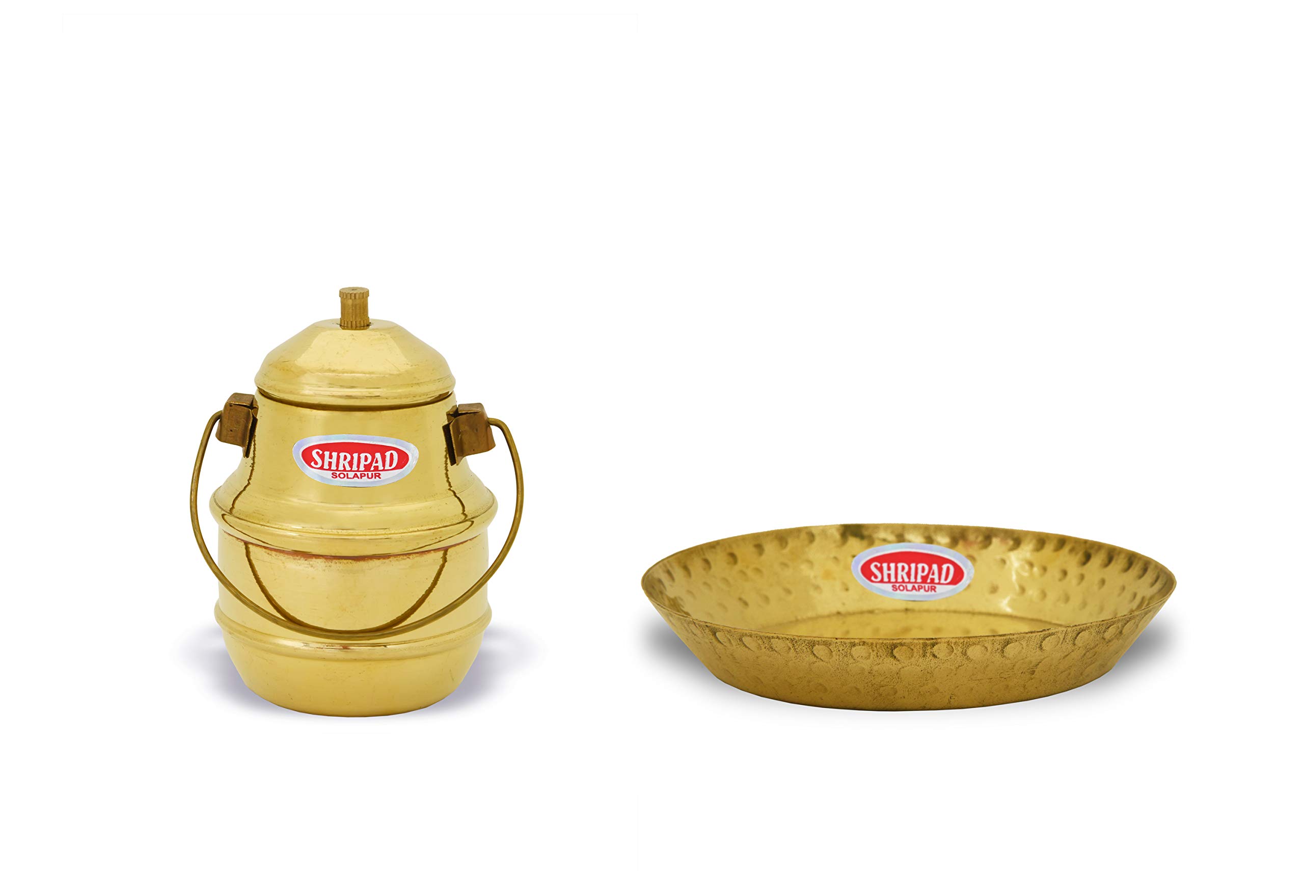 Shripad Steel Home Miniature Brass Oil Can and Paraat (Plate) - Toy (B0837QS93K) Amazon Price History, Amazon Price Tracker