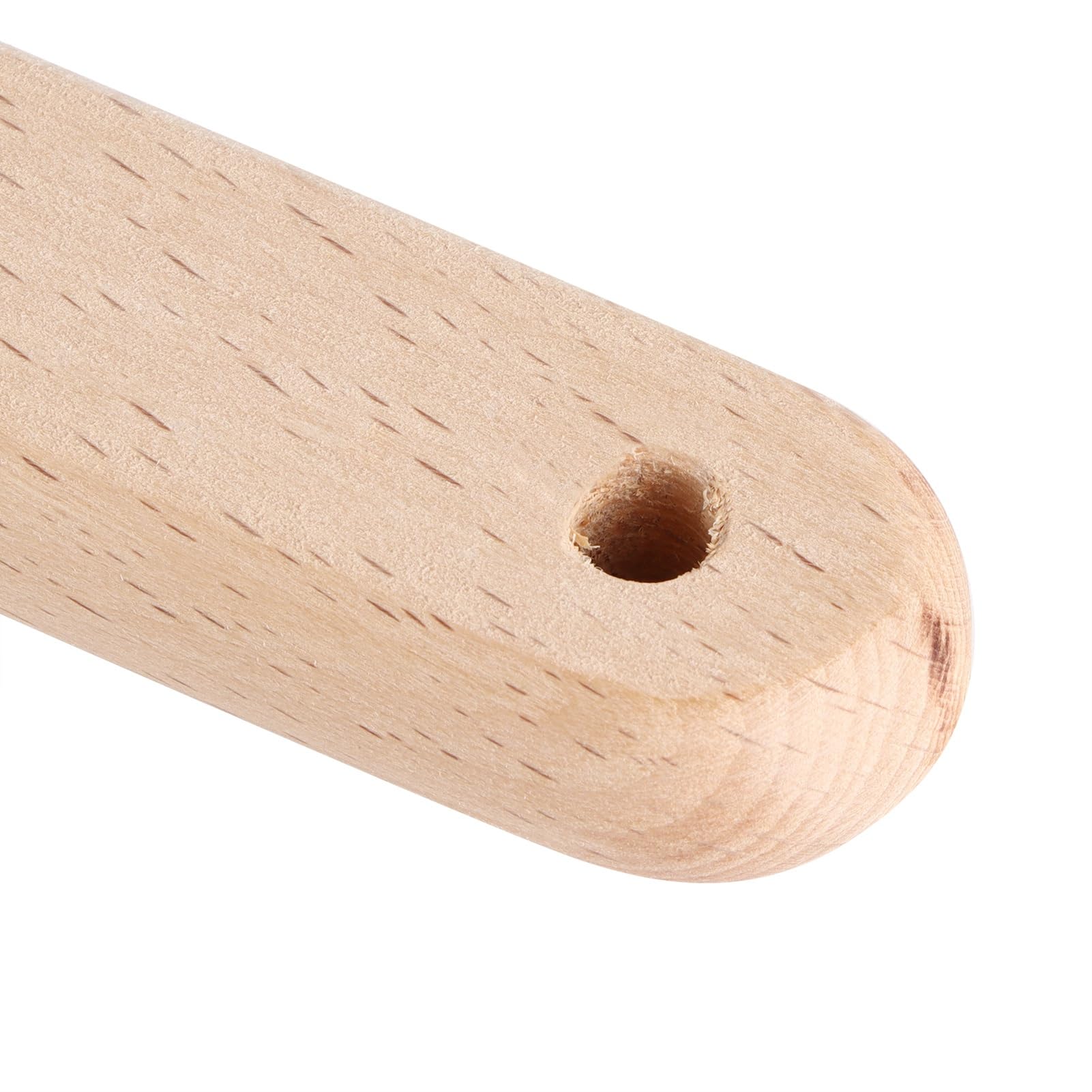 Pelle à Pizza en Aluminium Rond 8 Pouces, Manche en Bois 60cm,