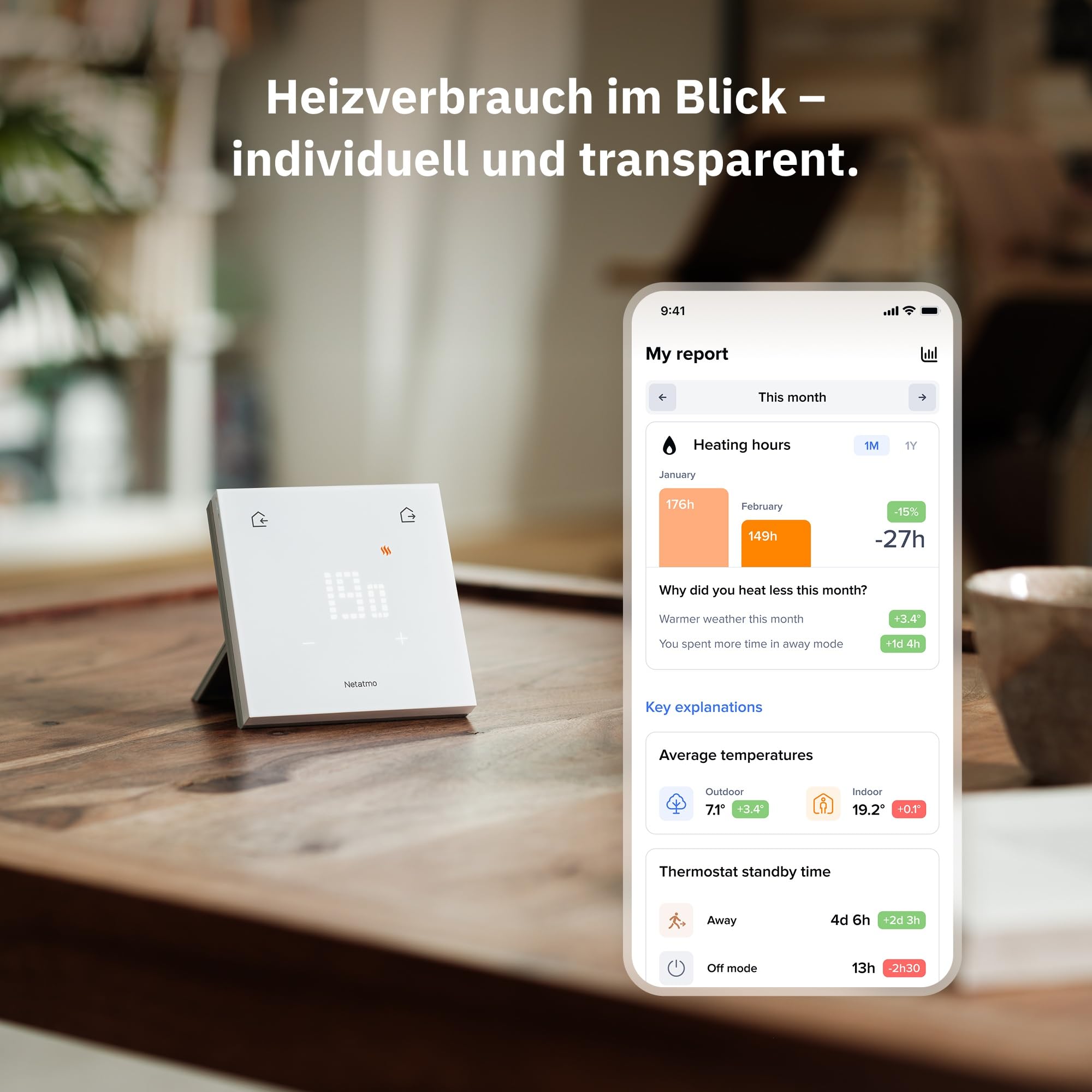 Netatmo Smartes Thermostat ORIGINAL für individuelle Heizkessel - Installationspaket, schnurlos/kabelgebunden, Halterung beiliegend, energiesparend, mit Matter kompatibel, WiFi 2.4GHz - ETP-AMZ