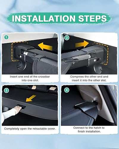 Miniatura 86 de Powerty Cubierta de carga para Lexus CT200h 2011-2017 Accesorios Cubierta de maletero retráctil Cubierta de blindaje de maletero Cubierta