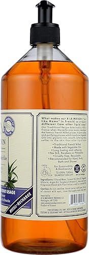 Miniatura 5 de A LA MAISON Jabón líquido para manos, aloe de lavanda - Usos: manos y cuerpo - Triple molido, aceites esenciales, a base de plantas, vegano, libre