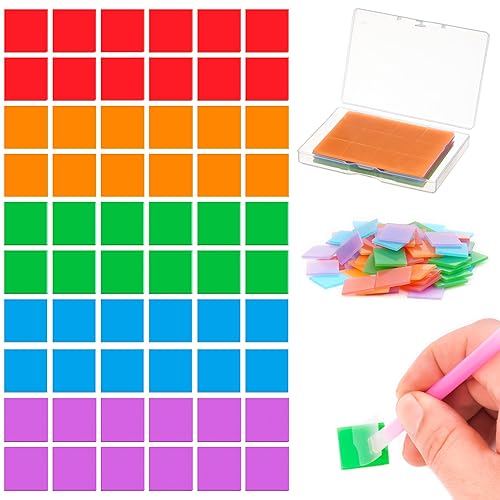 Juego de arcilla de pegamento de cera de diamante para bricolaje, accesorios y herramientas de arte de diamante, 60 unidades