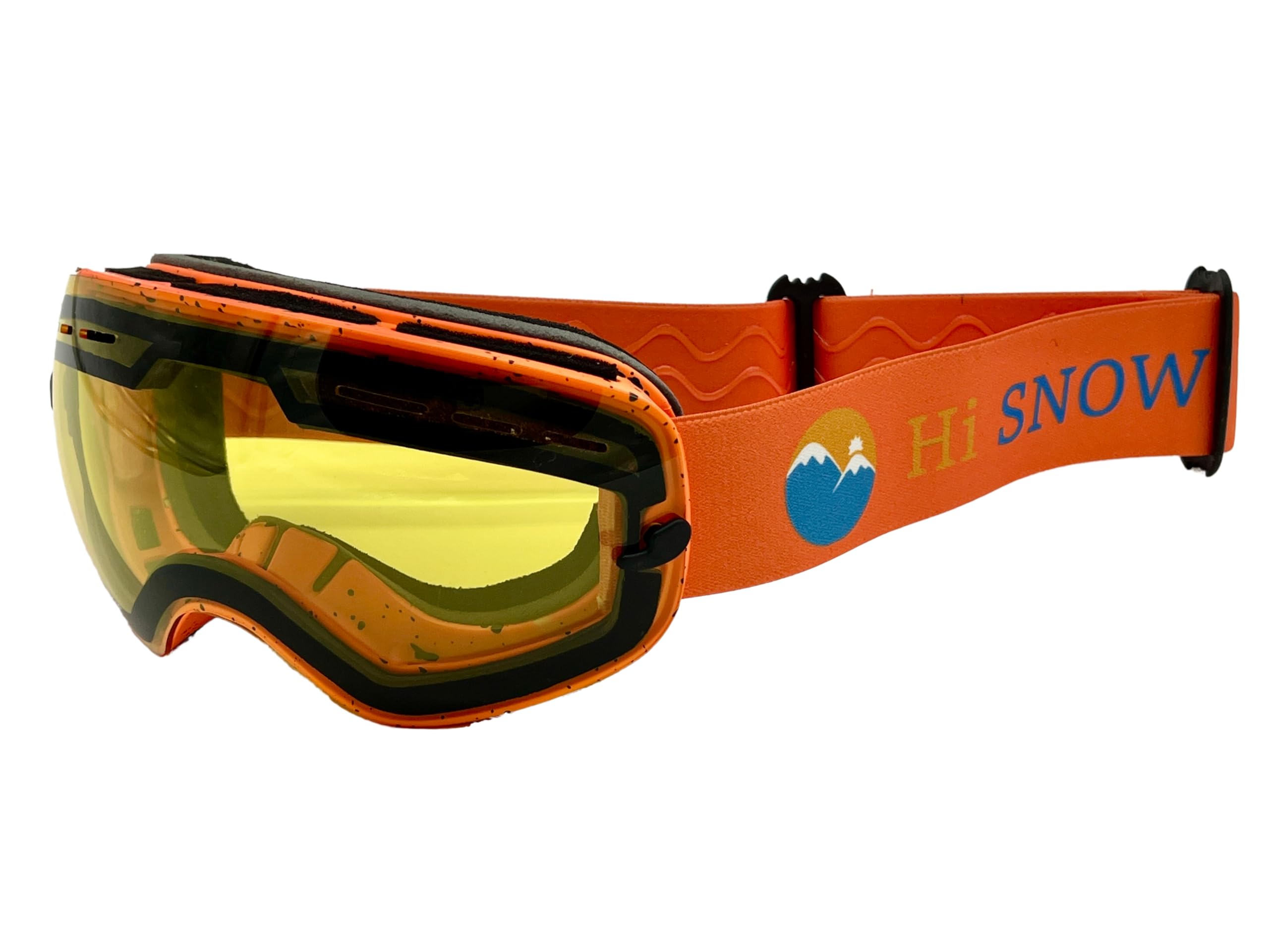 Przeciwmgielne gogle snowboardowe lub narciarskie dla dzieci (5-14 lat), ochrona przed promieniowaniem UV