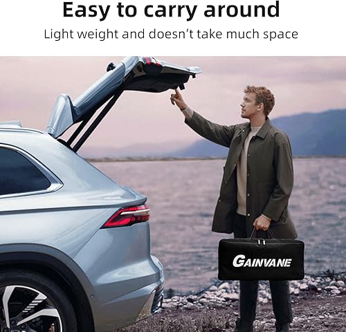 Miniatura 2 de Pantalla de proyector portátil de 120 pulgadas, pantalla de proyección para interiores y exteriores, pantalla de proyección 169 4K HD, sin arrugas,