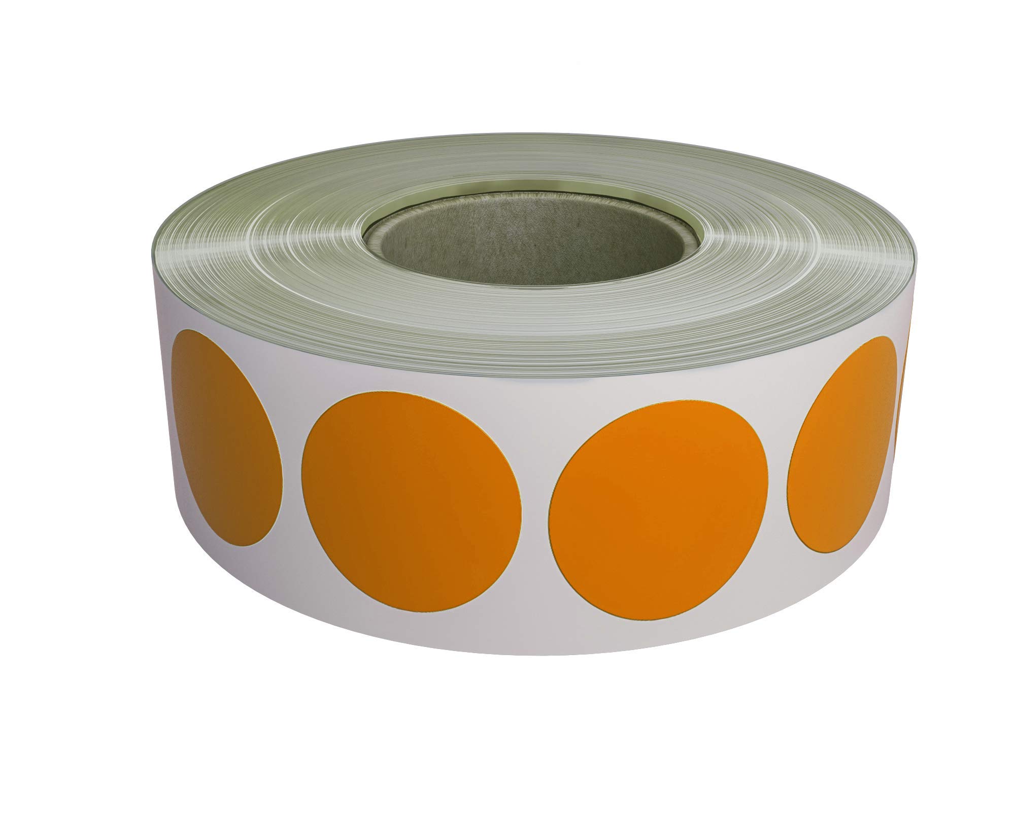 Royal Green Round Sticker Dots in Orange 19mm Sticker Label Circles on a Roll 2cm Diameter 1050 Pack