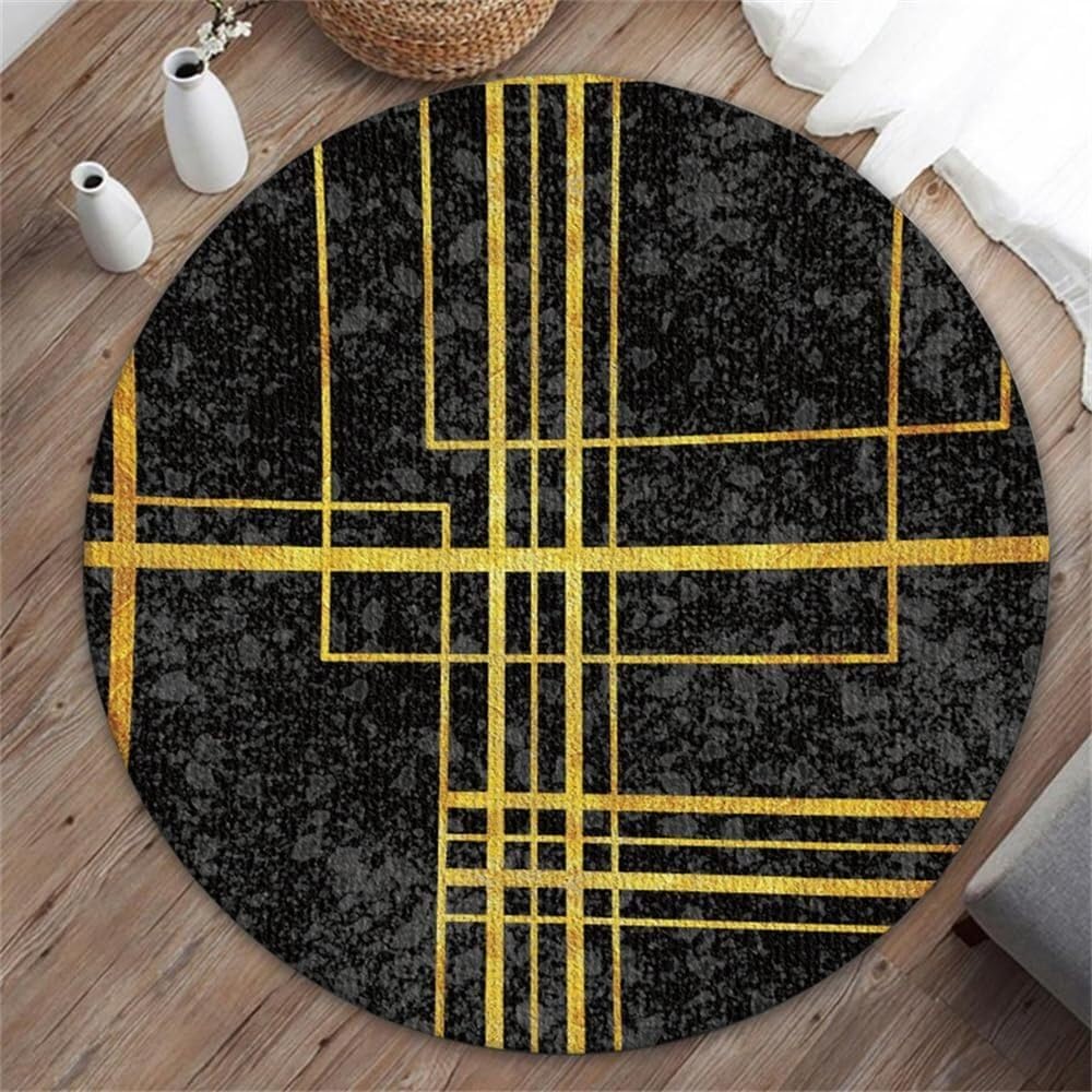 SSDDLZEQ Premium durable range Round Office Chair Mat, Suitable For Carpets And Hardwood Floors(B,140cm)