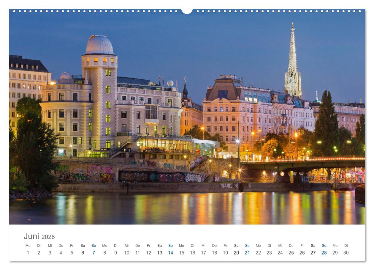 Traumhaftes Wien 2026 (Wandkalender 2026 DIN A2 quer), CALVENDO Monatskalender: 12 atemberaubende Fotografien aus dem facettenreichen Wien (CALVENDO Orte)