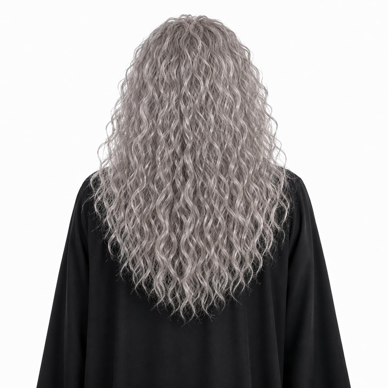 Grey Wizard Wig and Beard - Long Gray Wig and Beard Costume Accessory