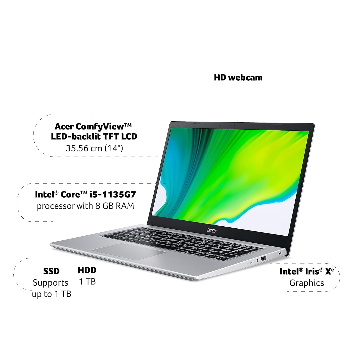 Top 10 Best Laptops under 50000 in India for Students: Genuine Guide 2 Acer Aspire 5 A514-54 - Best i5 Laptop under 50000 in India for Student