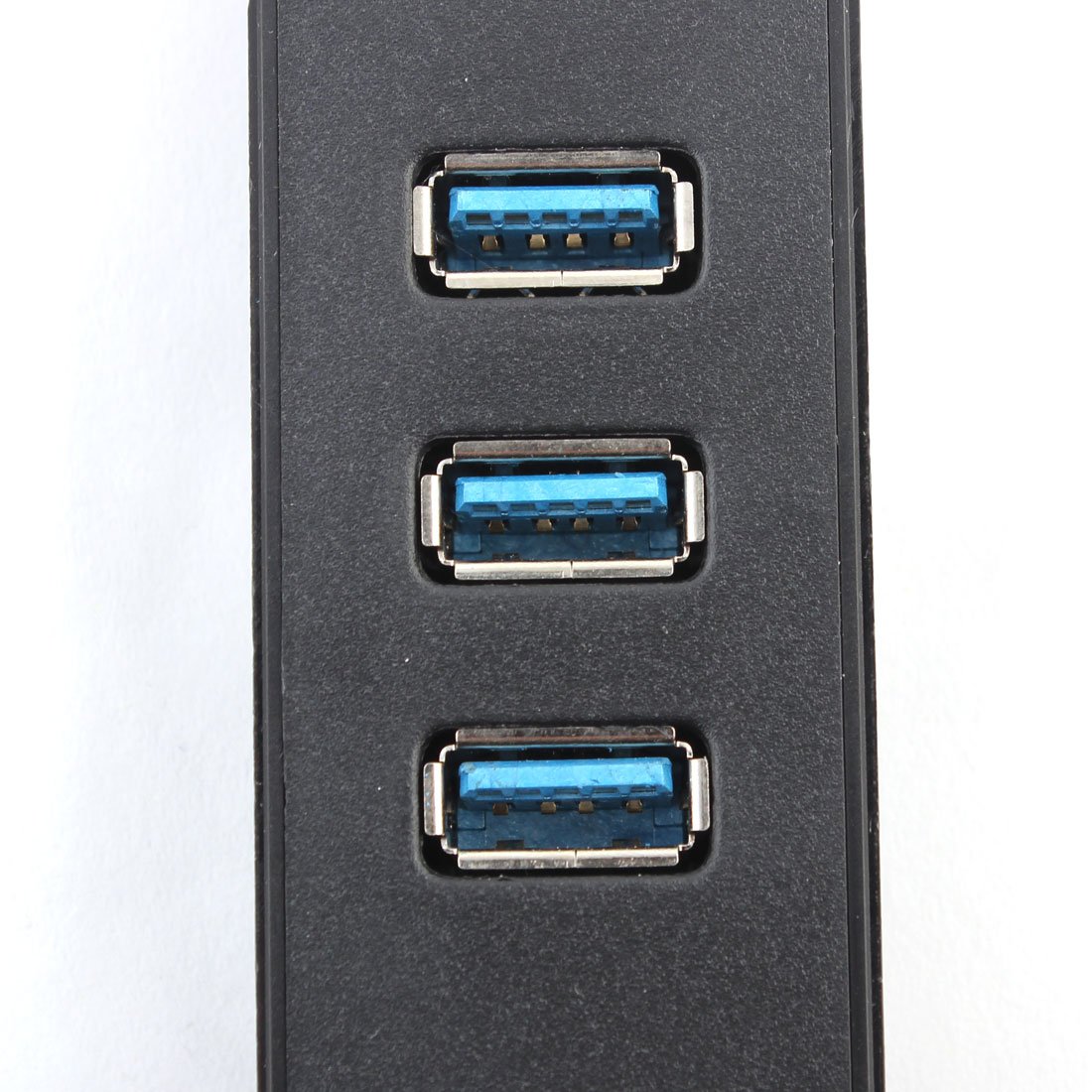 Ruilogod USB 3.0 Macho a hembra 3 puertos USB 3.0 HUB RJ45 Gigabit Adaptador Ethernet Conector negro