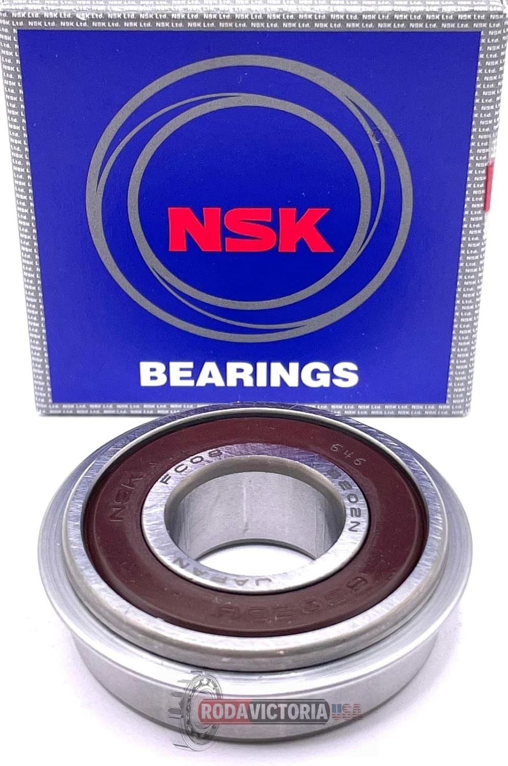 NSK 6202-2RS-NR Sealed Bearing with Snap Ring 15 x 35 x 11mm / 6202 DDUNR