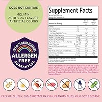 Vista 3 de Vitamin Friends - Multivitamínico vegano y hierro para niños - Gomitas de apoyo nutricional diario con fumarato ferroso, complejo B, vitamina C