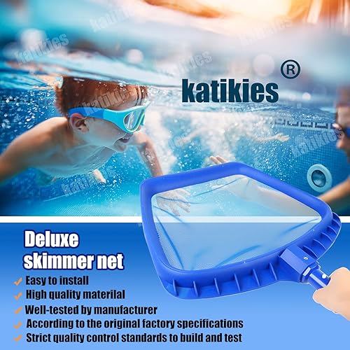 Miniatura 4 de Red de desnatador de piscina, desnatador de piscina resistente, red de descremado de hojas de piscina, hojas profesionales, insectos, limpieza (16