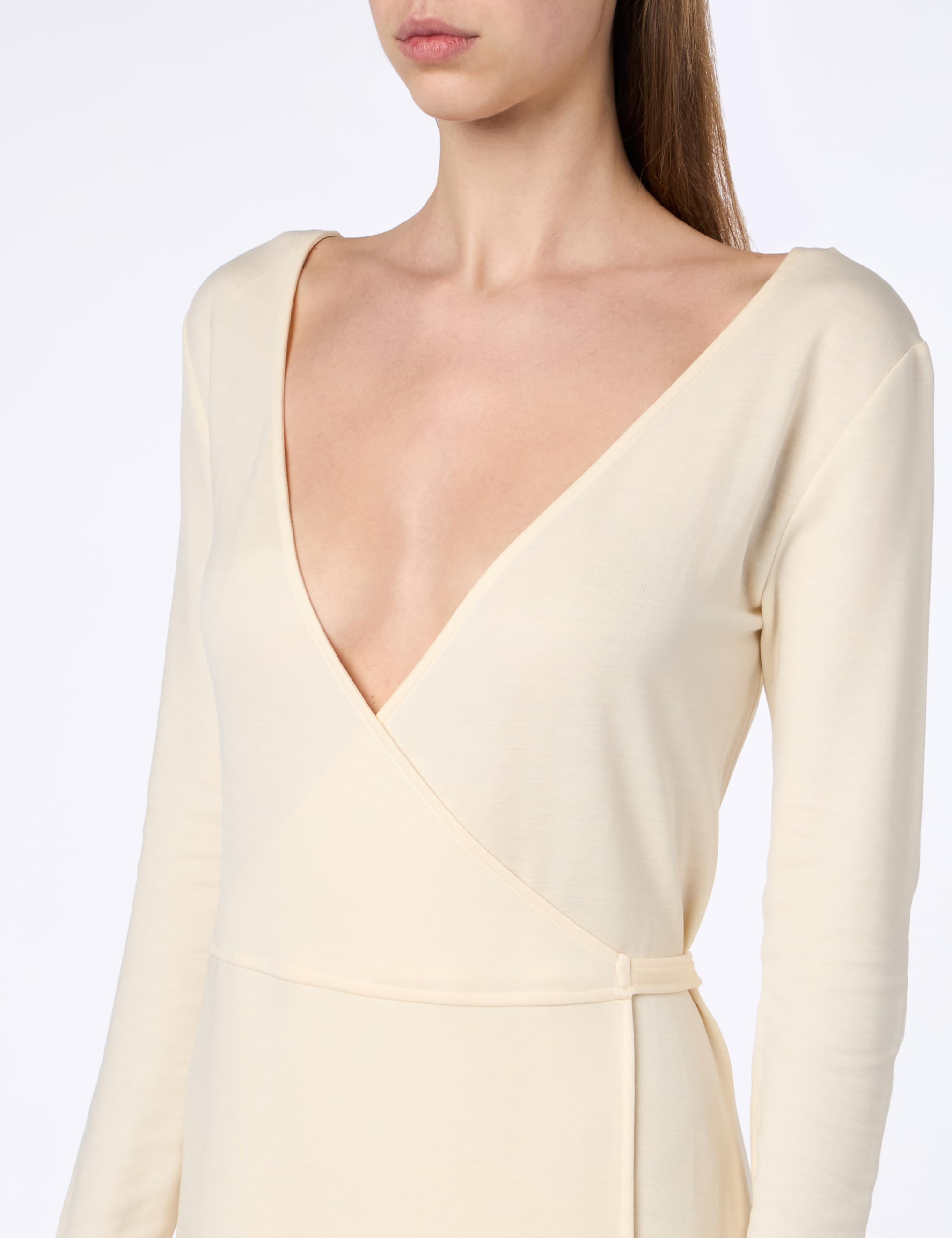 Tommy Hilfiger Abito a Portafoglio Donna con Scollo a V