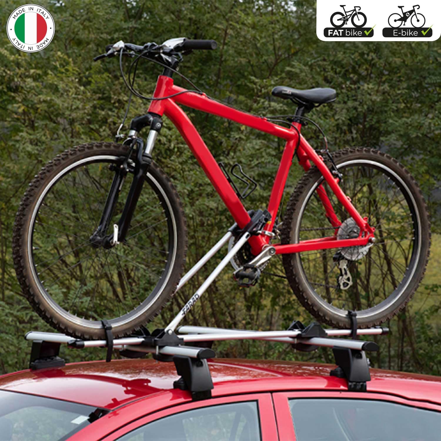 Bike Rack Mount Bicycle Carrier Lightweight Durable Aluminum Silver 2Pcs
