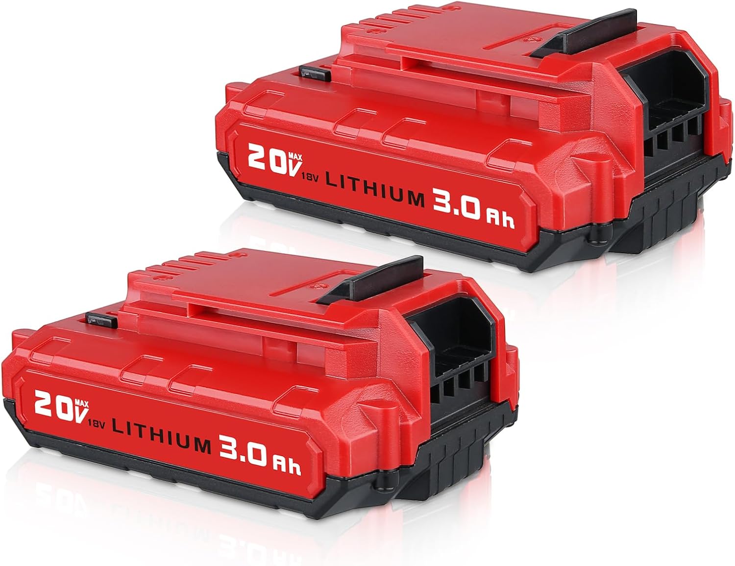 Premium 2Pack 3.0Ah PCC680L Replacement for Porter Cable 20V Battery Compatible with Porter Cable Battery PCC681L PCC682L PCC685L PCC640 PCC600 PCC699L Lithium Cordless Power Tools