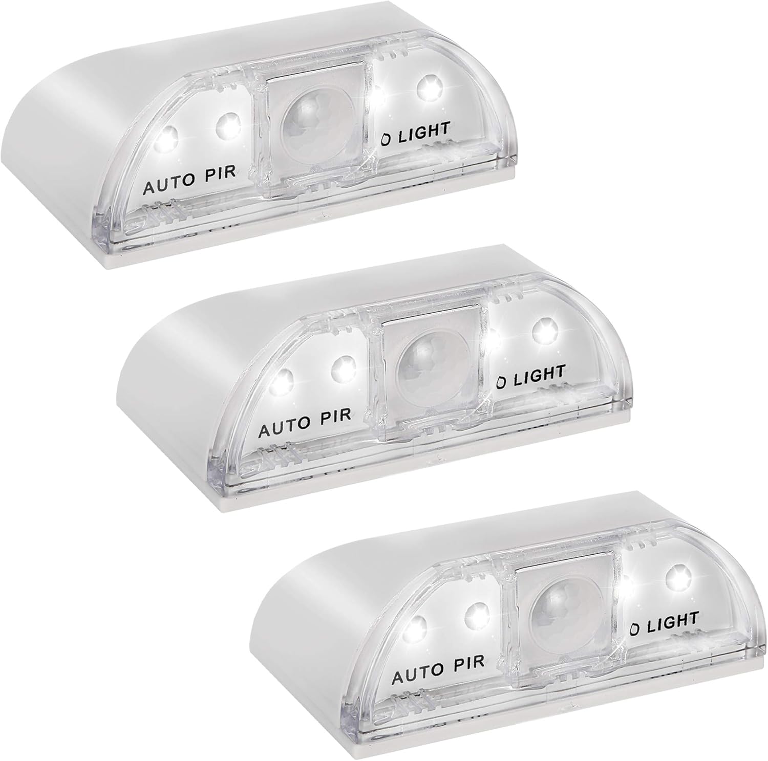 Houcopa LED Keyhole Light (3 Pack), Motion Detector Night Light, Infrared PIR Auto Motion Sensor