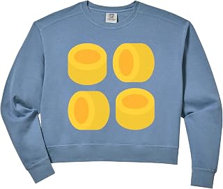 Womens Really Like Ditalini Pasta Comfort Colors Crop Sweatshirt