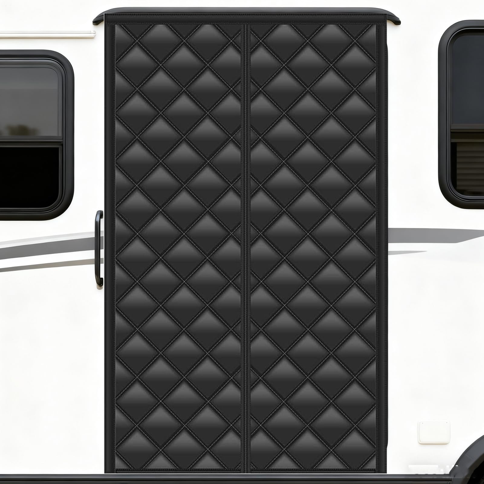 Rideaux Isolants pour Porte De Camping-Car Protection Anti Vent et Anti