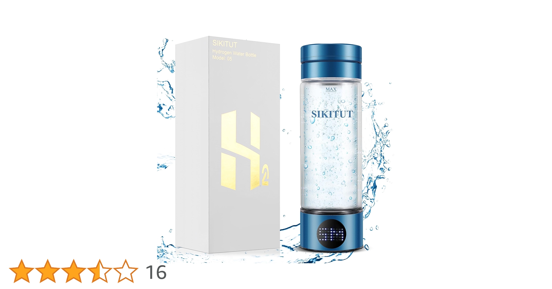 SIKITUT Hydrogen Water Bottle, Portable Hydrogen Water