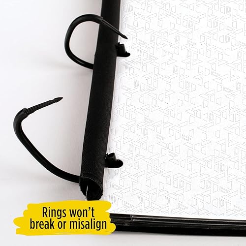 Miniatura 4 de Five Star Flex Hybrid - Carpeta de notas de 1 pulgada con pestañas, cuaderno y carpeta de 3 anillas, todo en uno, papel de relleno reforzado con