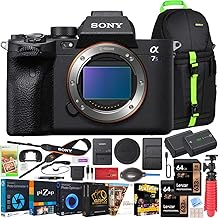 Sony a7s III ILCE-7SM3/B Mirrorless Digital Camera with 35mm Full-Frame Sensor Body Bundle w/Deco Gear Backpack + Extra Battery + Dual Charger + 2X 64GB Memory Card 128GB Total and Kit Accessories