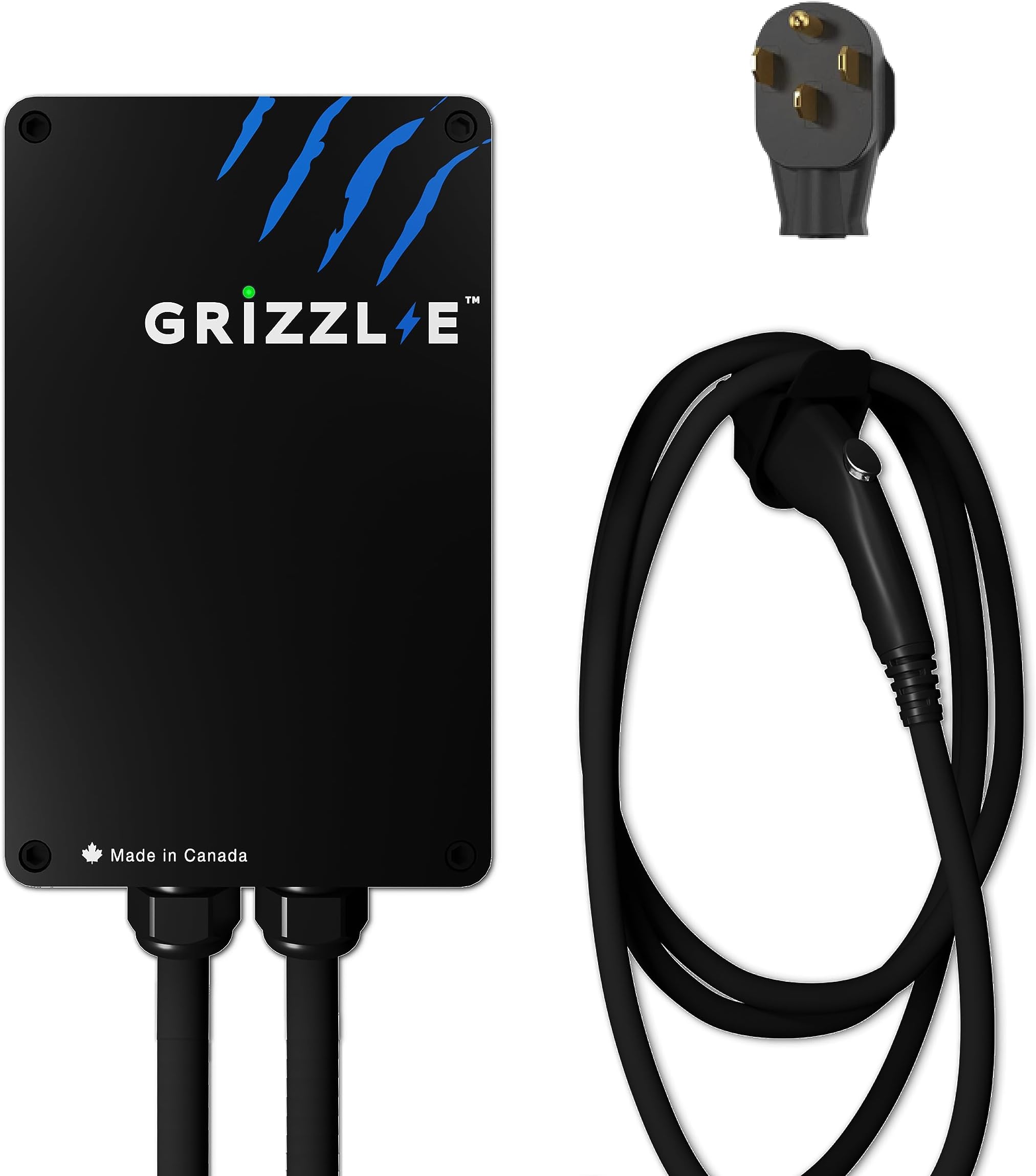 Grizzl-E Classic, Level 2 240V / 40A Electric Vehicle (EV) Charger, UL Certified, Metal Case Enclosure, Indoor/Outdoor Electric Car Fast Wall Charging Station, NEMA 14-50 Plug, Classic Black