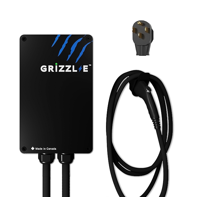 Grizzl-E Classic电动汽车充电器 240V 40A 黑色金属外壳