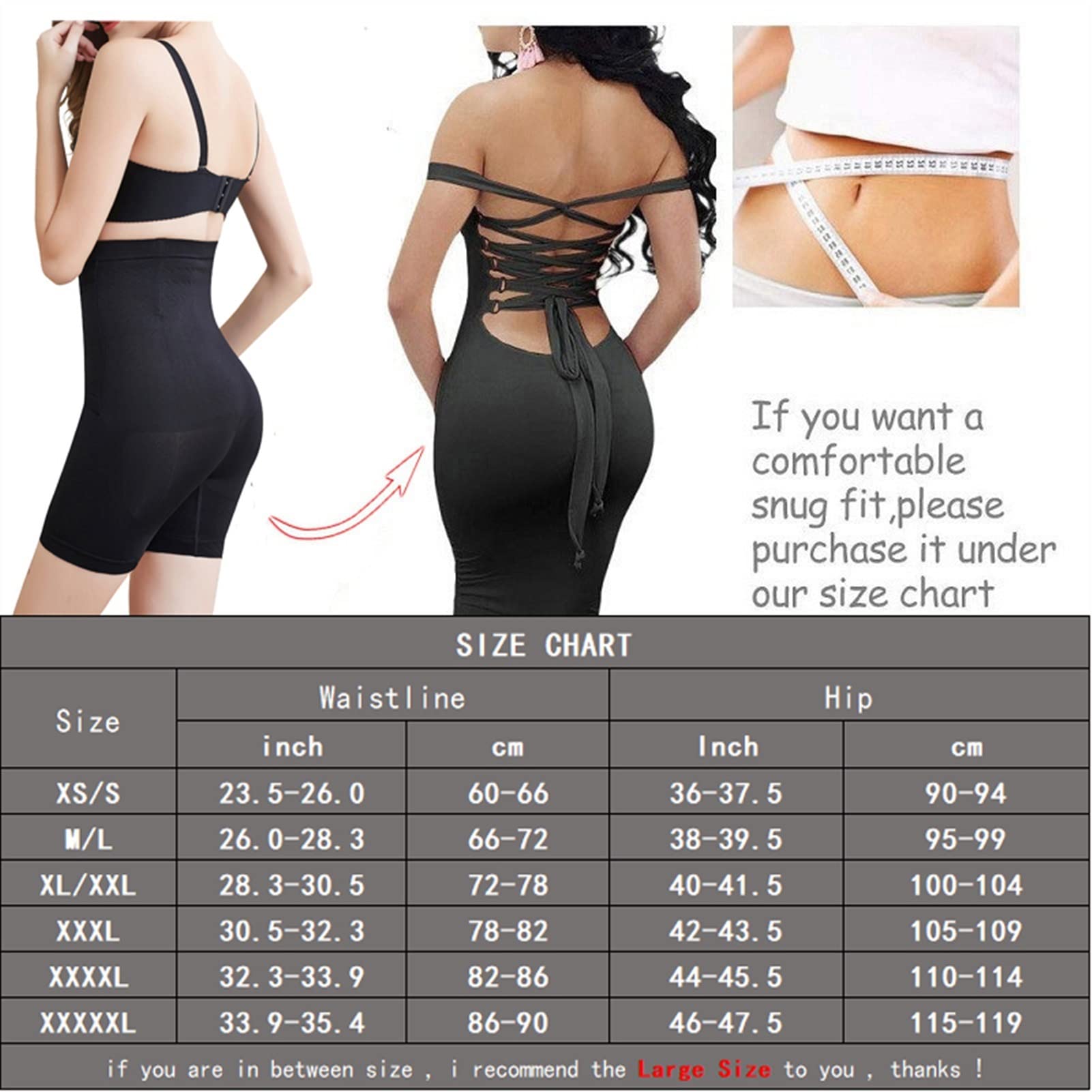 HXSZWJJ Pantías De Control De La Abdomia Firmes Shapewear Trainers De Cintura Alta Muslo Mordidas Delgadas con Ganchos (Color : Sexy Apricot 2, Size : 4XL.)