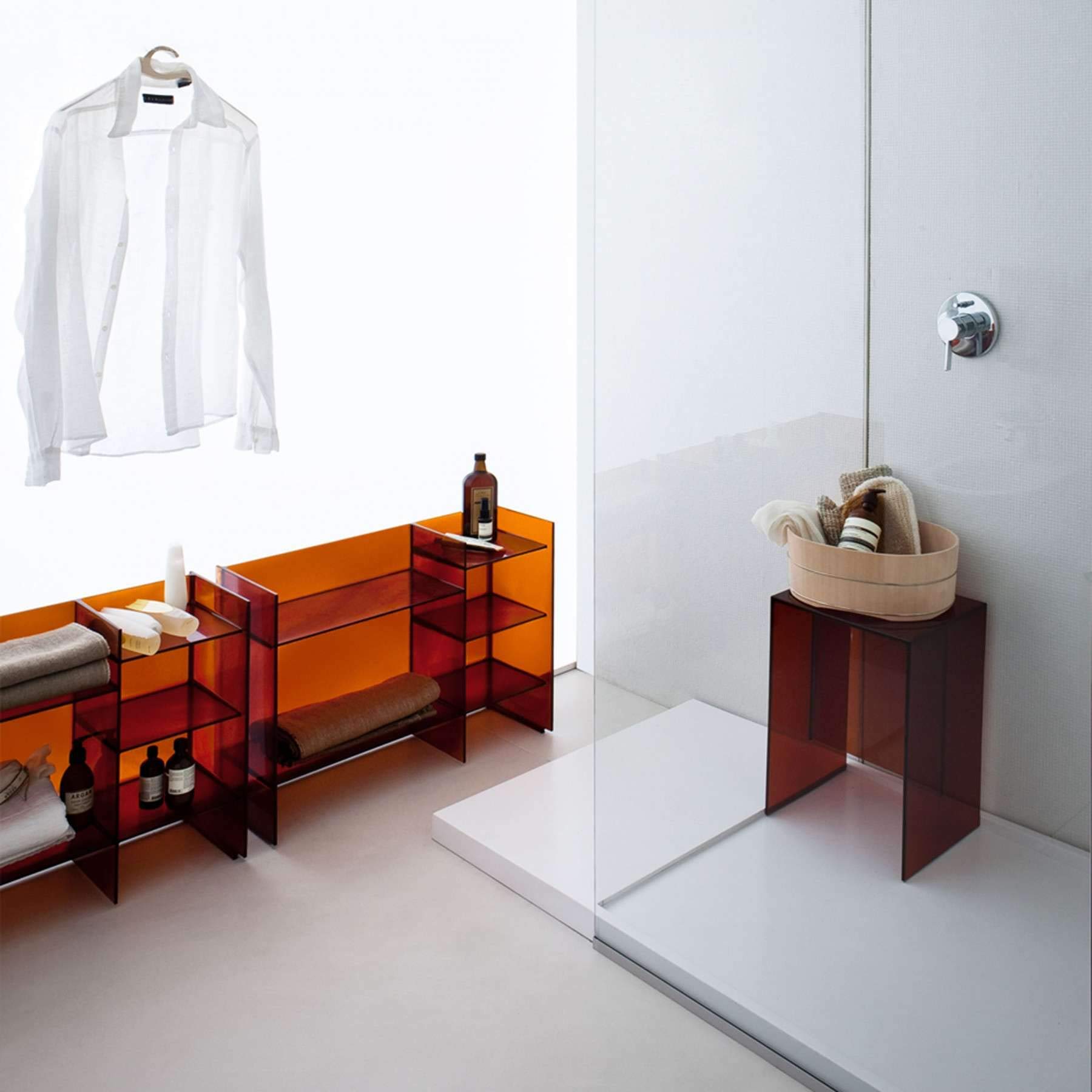 Kartell Max-Beam Sgabello, Rosa, 27 x 33 x 47 cm