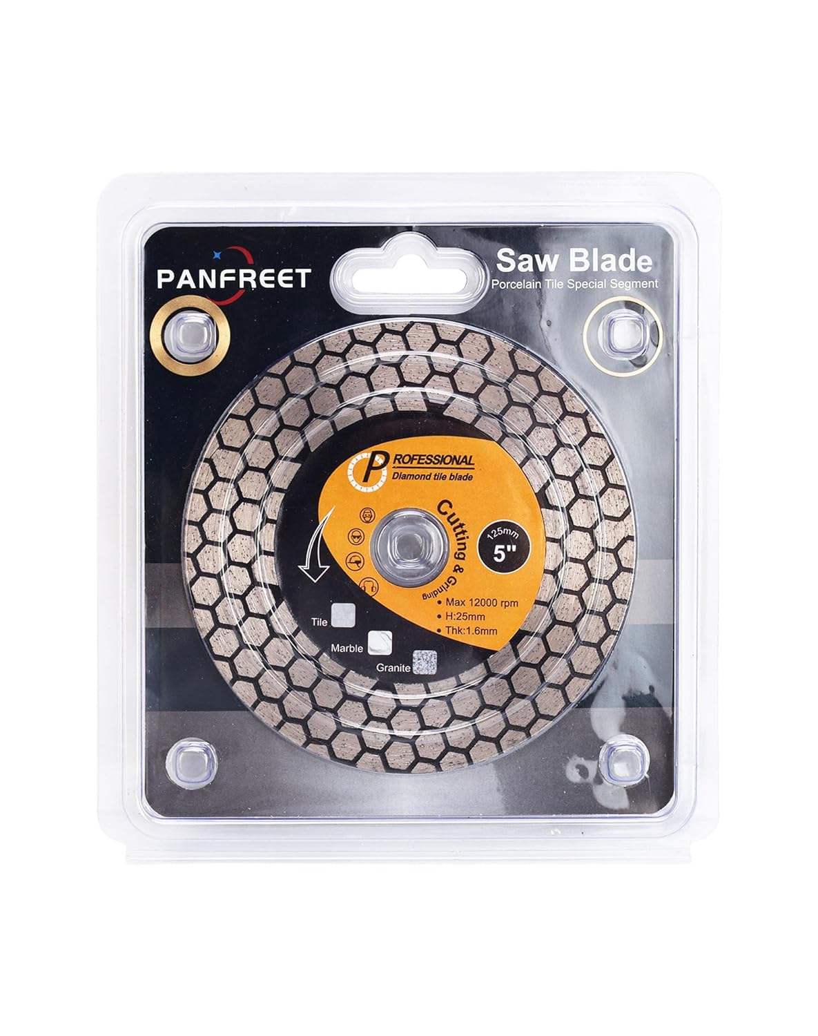 5" Super Diamond Blade Tile Saw Blade Cutting and Grinding for Granite Marble Porcelain Ceramic Tiles