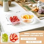 Camping essentials, Snack Containers, Snack Pack Container, 20Pcs - Reusable Snack Containers, Double Compartment Snacks Container for On-the-Go Meals and Camping, Snackle Boxs