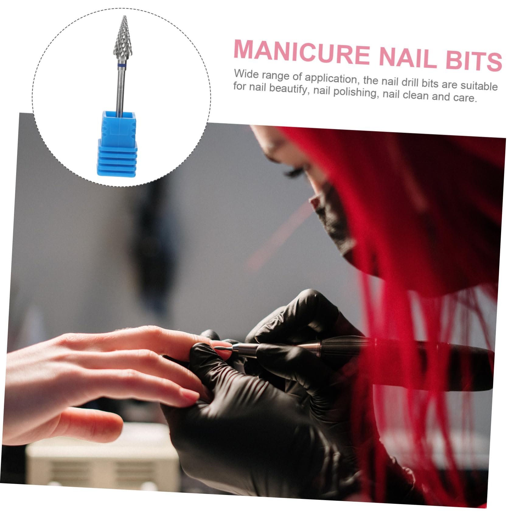 Didiseaon 5 Piezas Pulidor De Uñas Puntas De Uñas De Manicura Quitar La Cutícula Brocas De Uñas Broca De Uñas De Manicura Broca Para Limpiar Cutículas Brocas Para Uñas Acero Blue