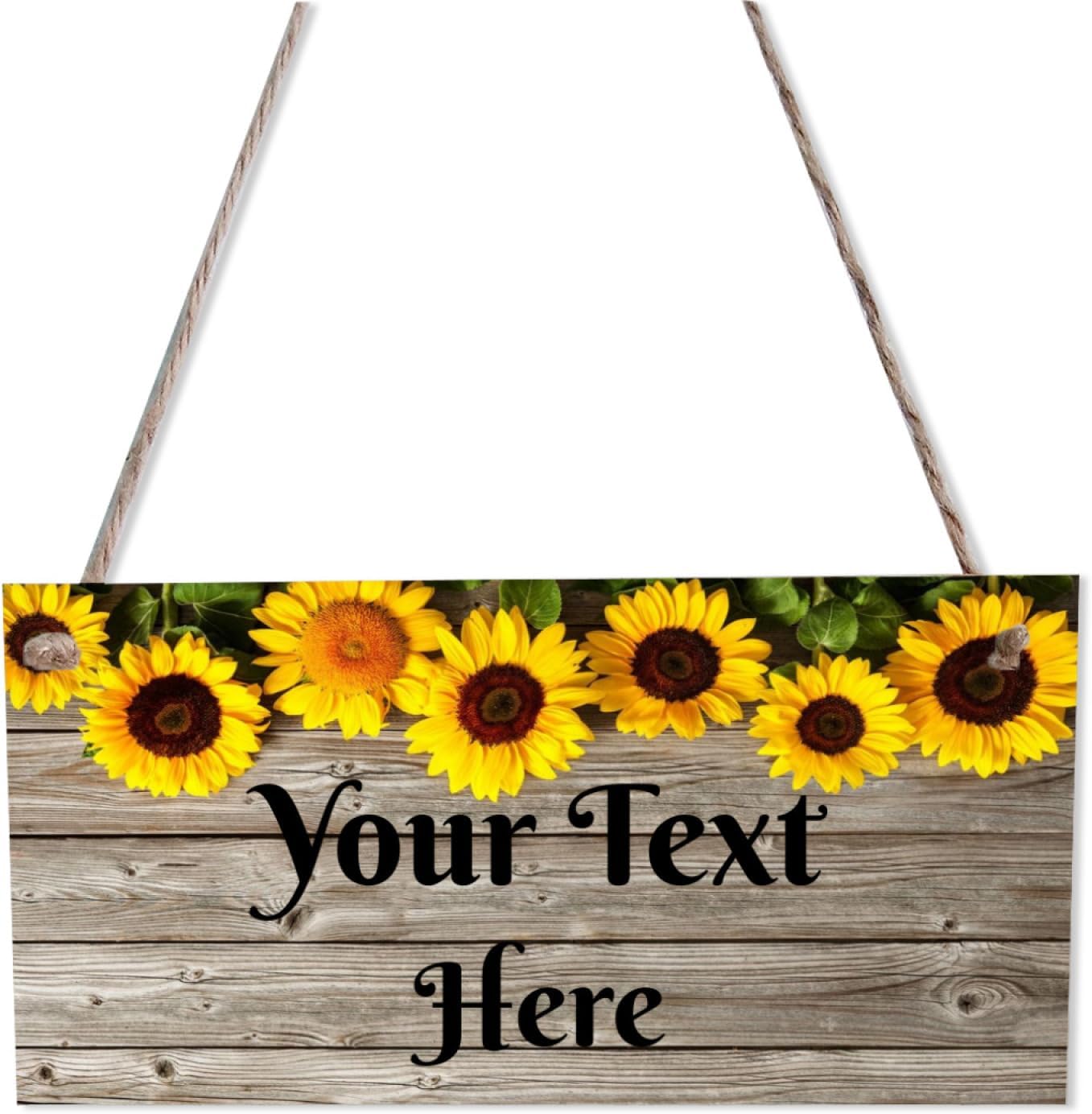 Personalised Wooden Hanging Plaque Signs Customised Wooden Board