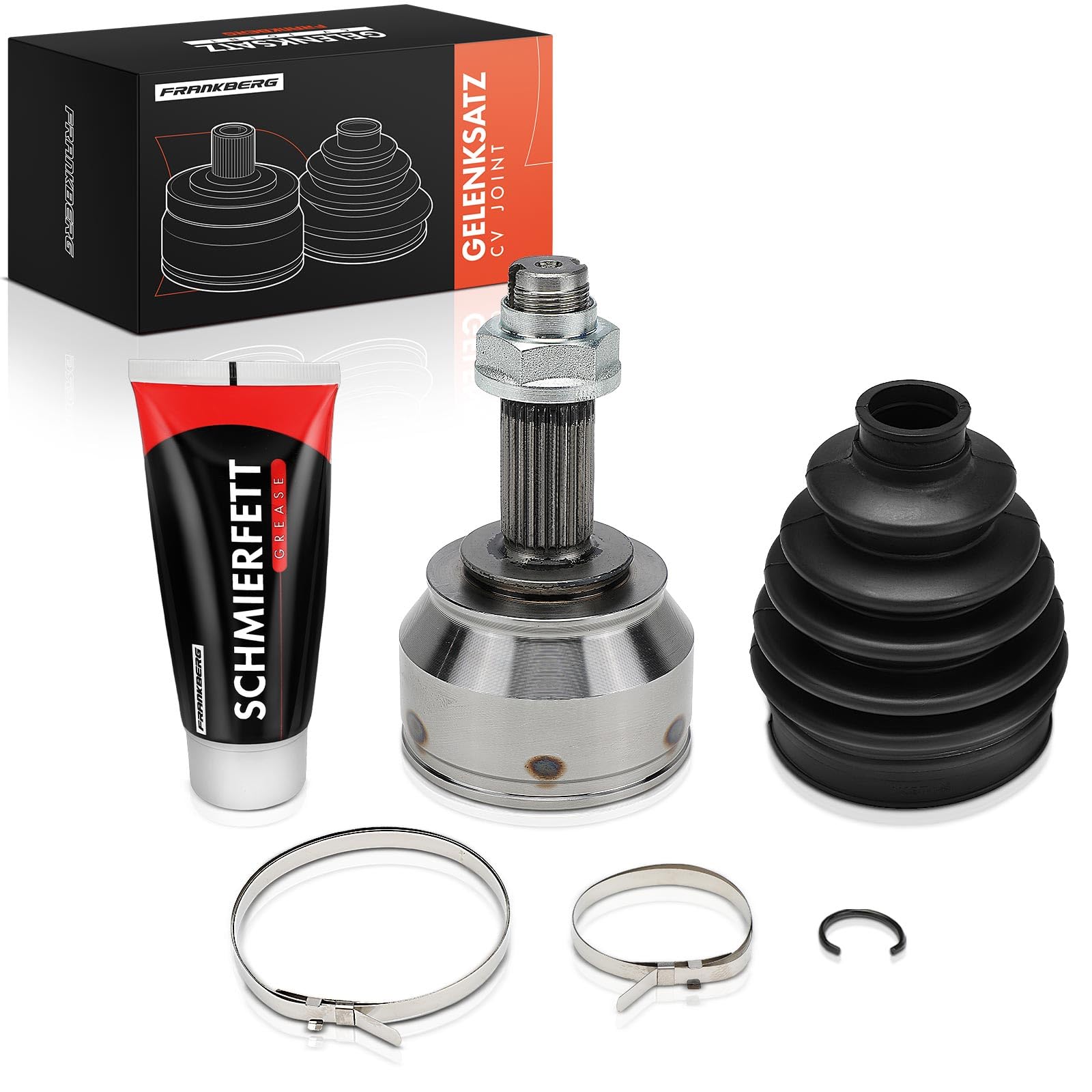 Frankberg Juego de juntas homocinéticas lado de la rueda delantera | Compatible con: Corsa D S07, Corsa D Box/Hatchback S07, Corsa E X15