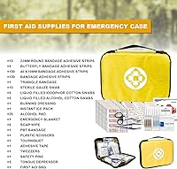 Vista 2 de Kit de Repuesto de Primeros Auxilios Pequeño de 300 Piezas para Viajes Mini Camping Kits de Primeros Auxilios de Emergencia Senderismo Supervivencia