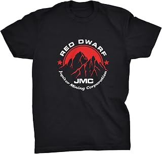 Jupiter Mining Corporation Red Dwarf Inspired Camiseta, Negro, XL