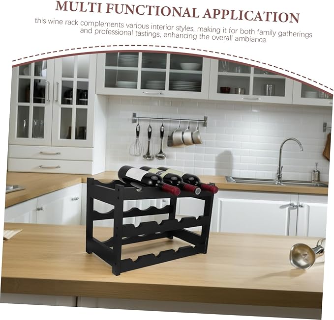 Organizador de Botellas de Vino Estante de Almacenamiento SWOOMEY miniatura 4