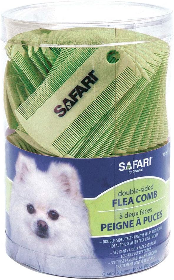 Pet Flea Combs Safari® Plastic Flea Comb Jar (100 double