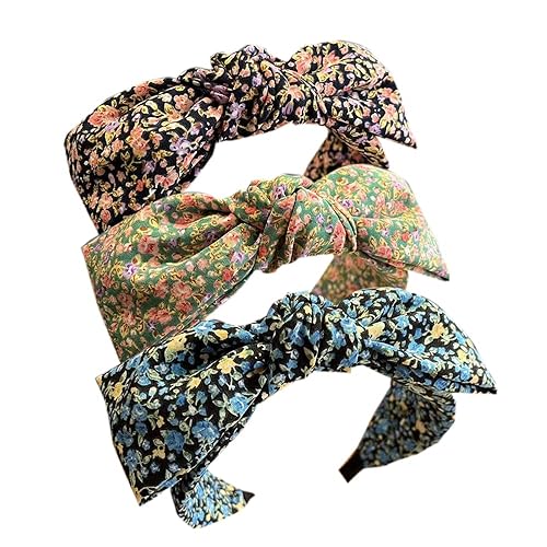 Bandeau Large Hair Strap Alice Stretch Tissu Accessoires Femmes Filles (WidFlowerBow) - WidFlowerBow
