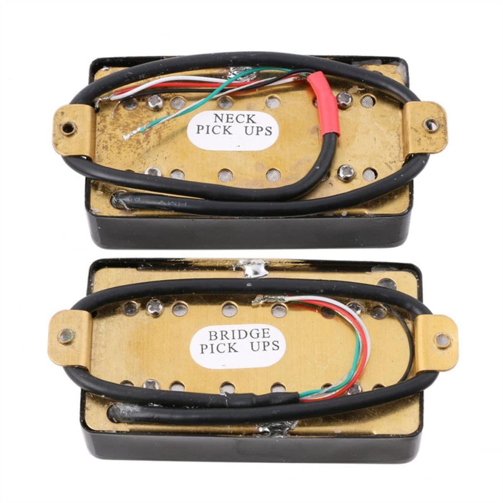 Humbuckers 2 Piezas Pickups De Puente De Cuello De Guitarra Pickup De Humbucker De Doble Bobina para LP Piezas De Guitarra Eléctrica