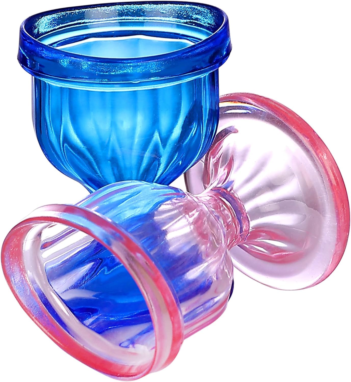 Soulvine Eye Wash Cups For Effective Eye Cleansing - Eye Shaped Rim, Snug Fit |Eye Cleaner Solution for Tired Eyes, Eyestrain, Makeup, and Dust |Eye Wash Kit for Eye Makeup Remover (Orange or Blue) 3