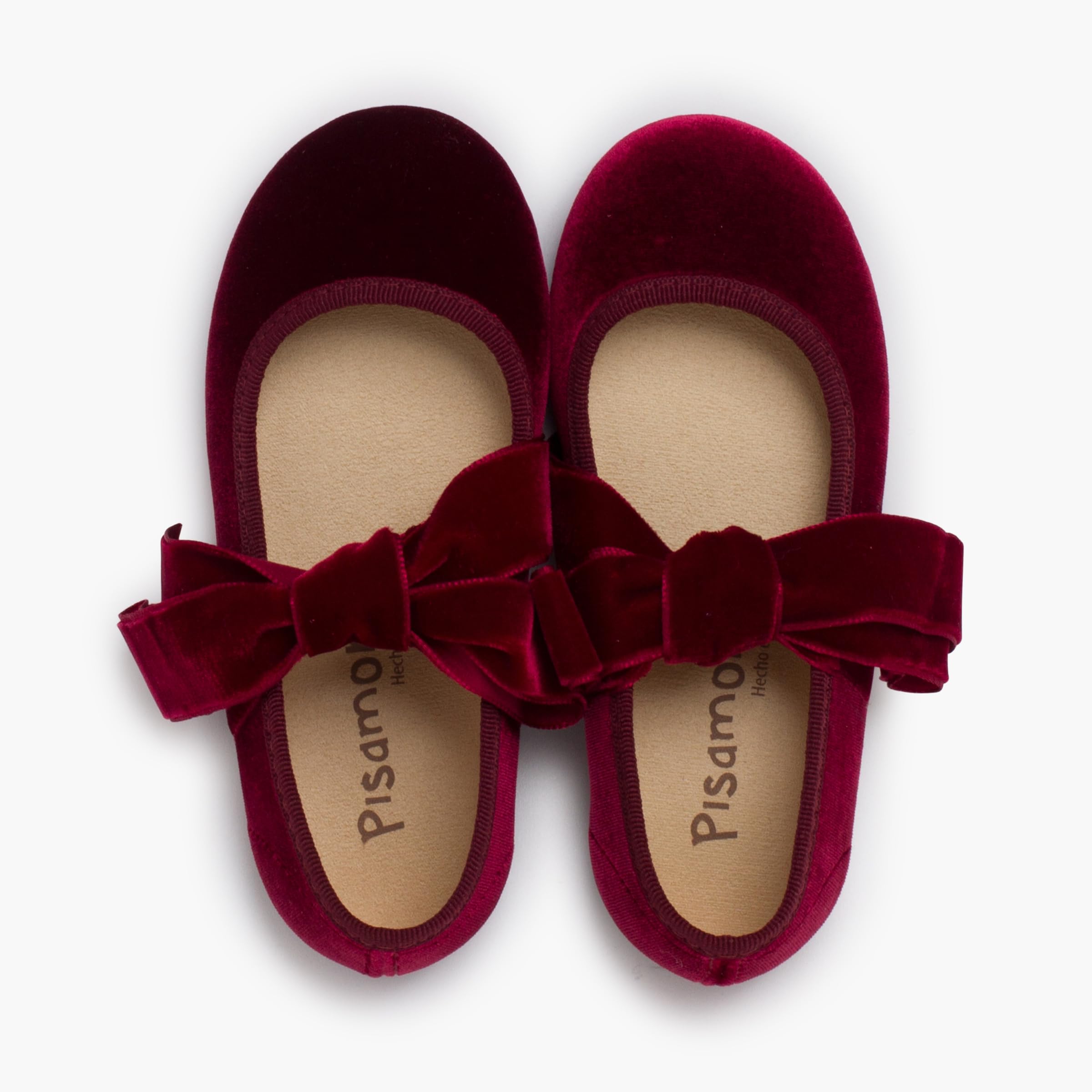 Pisamonas Ballerine con Cinturino Fiocco Velluto